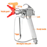 DUSICHIN DUS-036 Airless Paint Spray Gun, High Pressure 3600 PSI 517 TIP Swivel Joint DUSICHIN