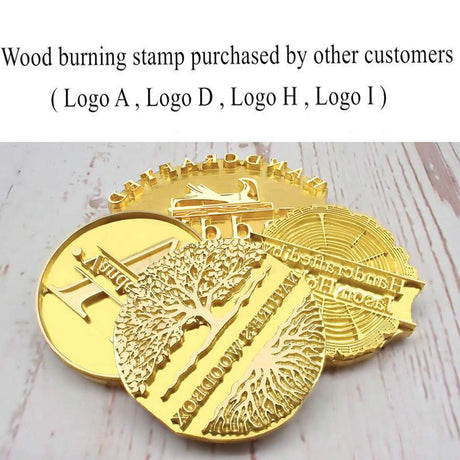 Custom Electric Branding Iron with Logo Stamp – Personalised BBQ Heat Stamp for Wood and Leather (1"x1") by Arokimi Arokimi