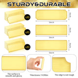 Therwen 30 Pcs Name Plates Laser Engraved Brushed Solid Brass Plate Personalized Plaque Blank Custom Name Tag Frame Name Label with Adhesive Backing Therwen