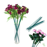 Green Bamboo Plant Stakes, Plant Sticks Support for Indoor and Outdoor Plants, Garden Wood Sturdy Bamboo Sticks, Floral Plant Support Stakes for Stroller