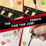 MYLEUS Multi-function Scribing Tool Upgraded - Construction Pencil- Aluminum Alloy Scribe Tool with Deep Hole Pencil,DIY Woodworking Scribe Gauge MYLEUS