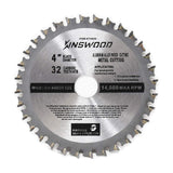 Kinswood Circular Saw Blade Metal Cutting Saw Finish Blade Cut Thin Kerf for DeWalt, Makita, SKIL, Bosch Skil, Heavy Duty and Anti-Rust Coating (4" Kinswood
