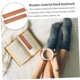 TEHAUX 1 6pcs Wooden Blank Bookmark Unfinished Wood Bookmarks DIY Wooden Craft Bookmark Wood Blank Bookmark Shapes Wood Sign Unfinished Wood Cutouts TEHAUX