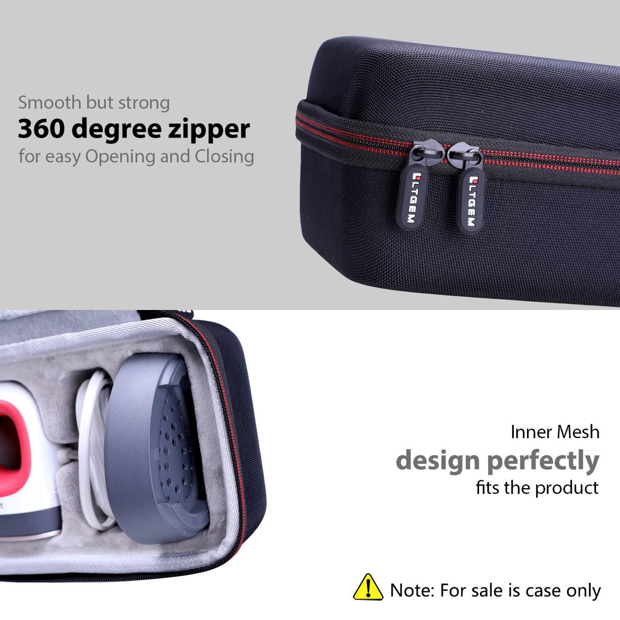 LTGEM Hard Carrying Case for Cricut EasyPress Mini Heat Press - Travel Protective Storage Bag LTGEM