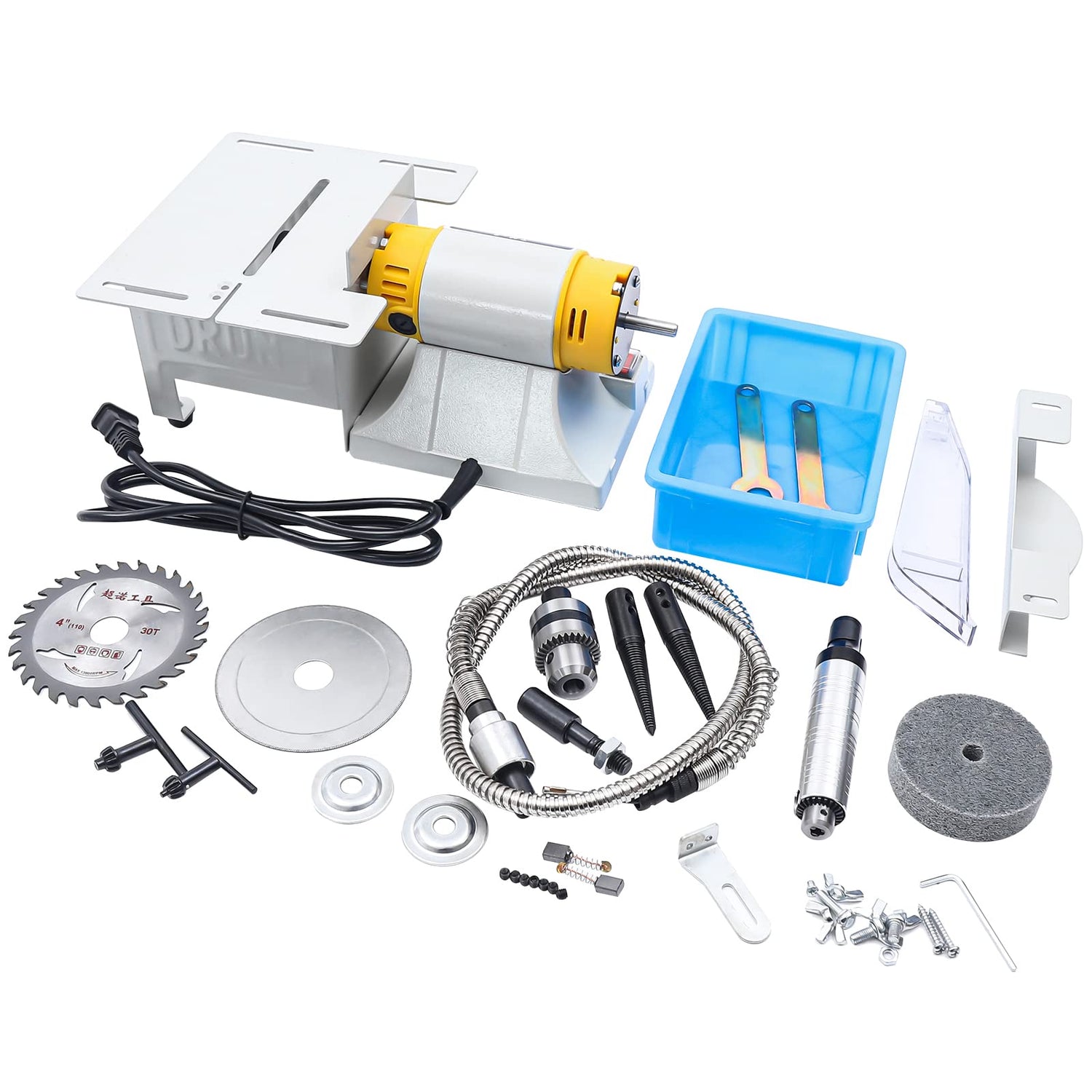 Precision Electric Multi-Function Table SAW - 10-in-1 Industrial Workbench for DIY Engraving, Cutting, Polishing, Milling, Grinding, and Drilling - Haraisyo