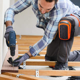 REXBETI Knee Pads for Work, Construction Gel Knee Pads Tools, Heavy Duty Comfortable Anti-slip Foam Knee Pads for Cleaning Flooring and Garden, REXBETI