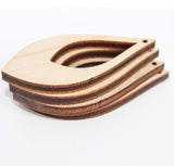 ALL SIZES BULK (12pc to 100pc) Unfinished Wood Laser Cutout Teardrop Dangle Earring Jewelry Blanks Shape Crafts Made in Texas Texan Wood Crafts