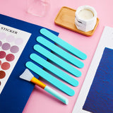 15 Pieces Reusable Stir Sticks Sets Include 12 Pieces Resin Sticks Stirring Makeup Stick and 3 Pieces Silicone Epoxy Brushes for Mixing Resin Epoxy Patelai