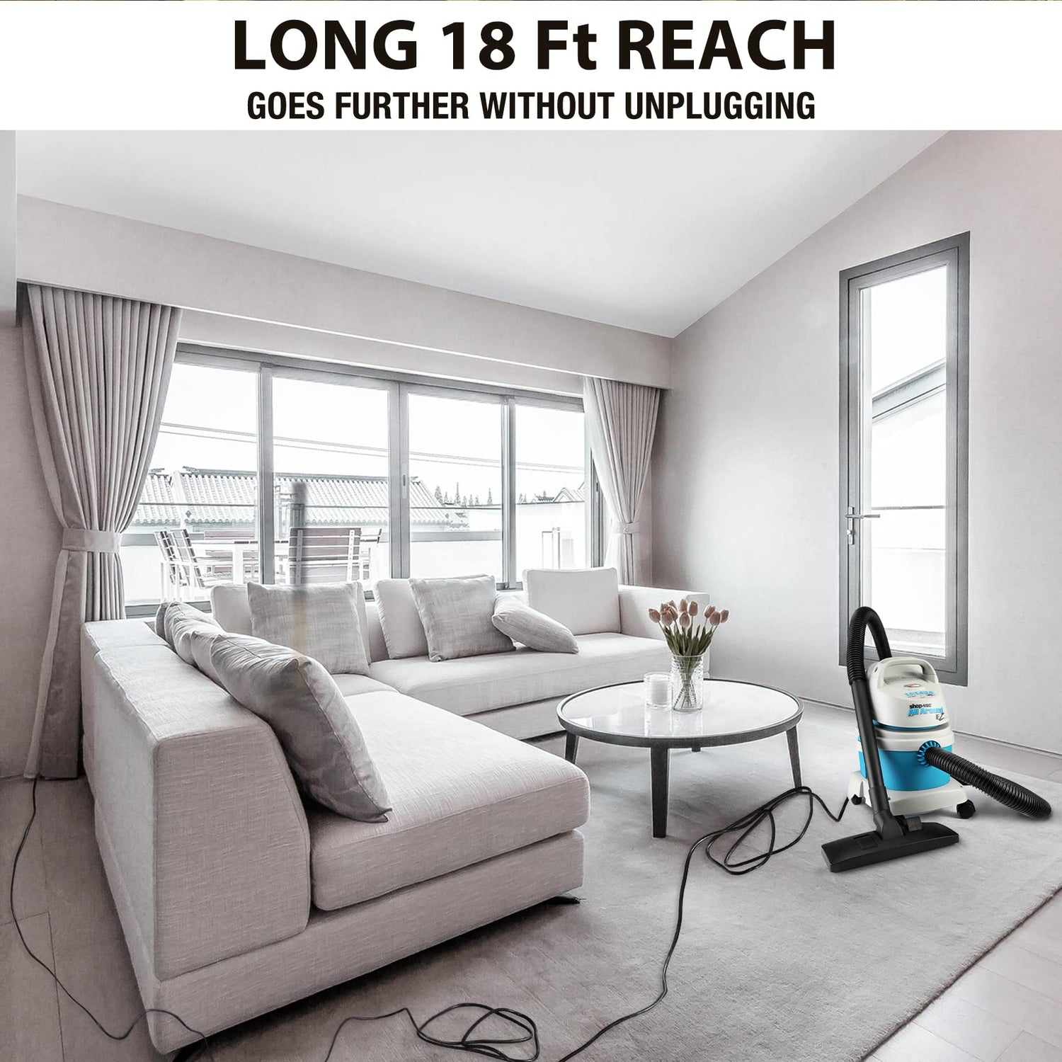 Shop-Vac 1.5 Gallon 2.0 Peak HP All Around EZ Wet/Dry Vacuum, Portable Compact Shop Vacuum, 3 in 1 Function with Wall Bracket & Multifunctional Shop-Vac