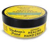 WORKMAN'S FRIEND Superior Healing Hand Cream - Intense Moisturizer - Heals Extremely Dry & Cracked Skin - 2.5 ounce WORKMAN'S FRIEND