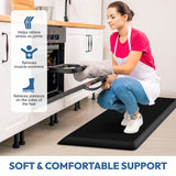 4/5 Inch Thick Kitchen Mat - Cushioned Anti Fatigue Mats for Kitchen Floor - Easy to Clean, Waterproof, Non-Slip Kitchen Rug for Sink, Office, StepLively