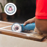 8 Pcs 5/8 Inch Wood Carving Chain Disc 4 Inch 22 Teeth Saw Blade Wood Carving Disc with Replacement Saw Chains for Chain Disc Grinding Replacement Honoson