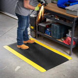 Consolidated Plastics Anti-Fatigue Heavy Duty Diamond Plate Floor Mat, Commercial Grade Standing Support for Leg & Back Pain, Sponge Base/Solid Vinyl Consolidated Plastics