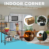 3-Tier Storage Shelves Adjustable,Wire Shelving Heavy Duty Storage Rack(150 Lbs Loading Capacity/Shelf) Metal Shelf Organizer Wire Rack Shelf for MGHH