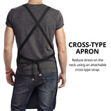 carrotez Durable Goods - Heavy Duty Canvas Work Apron [2nd Generation], Barber apron, Cotton Canvas Cross Back Adjustable Apron with Pockets, carrotez