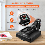 VEVOR Heat Press, 15x15 Power Heat Press Machine for T-Shirt, Fast Heating, High Pressure Heat Press Machine, Digital Industrial Sublimation Printer VEVOR