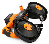 WEN Cordless Portable Bandsaw for Metal with Variable Speed, 20V Max 5.0 Ah Lithium-Ion Battery, and Charger (20496), Black WEN