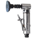 TOOLPEAK 1/4 inch angle air die grinder with 22 pcs 2-inch roll lock sanding discs, polished color angle pneumatic die grinder, air die grinder kit WoodArtSupply