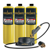 Bernzomatic Map Pro Gas Cylinder 3-Pack with Firepoint Creator Torch Bundle Bernzomatic