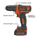 BLACK+DECKER 12V MAX Cordless Drill/Driver (BDCDD12C) BLACK+DECKER