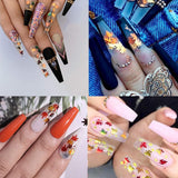 Lifextol 7Pack 70g Weed Leaf Chunky Nail Glitter Sequins Flakes Holographic Maple Leaves for Epoxy Resin Crafts Arts Festival Makeup Body Painting Lifextol