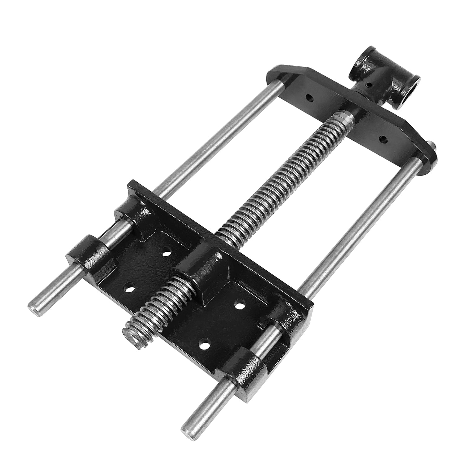 HFS(R) Woodworking Bench Vise, Heavy Duty Front Screw Vise for Workbench Chrome plating Leg Vise Hardware Woodworking (7IN) HFS