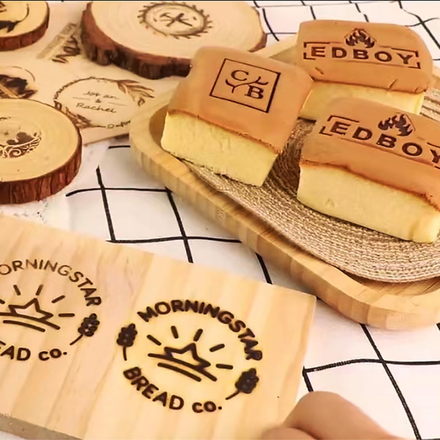 Custom Electric Branding Iron for Wood, Leather, and Food - Personalised 2.5"x2.5" Stamp by Arokimi Arokimi