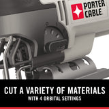 PORTER-CABLE Orbital Jig Saw, 6.0-Amp, Corded (PCE345) PORTER-CABLE