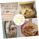 SEWOART 1 Set Letter Soldering Iron DIY Tools Leather Branding Hotstamp Wood Burning Letter Wood Burner Tips Wood Burning Tips Embossing Stamp DIY SEWOART