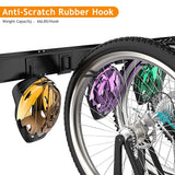 TORACK Bike Storage Rack, 6 Bike Racks & 5 Hooks for Garage, Wall Mount Vertical Bicycles Hanger for Home Space Saving, up to 600lbs, 64-inch TORACK