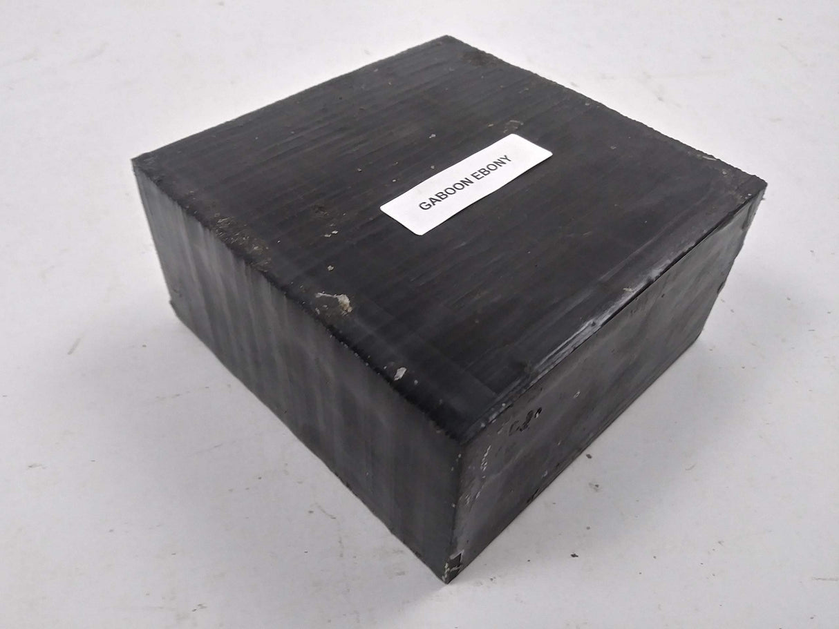 Exotic Black Ebony Wood Bowl Blank for Turning Measuring 4 x 4 x 2 Inches Generic