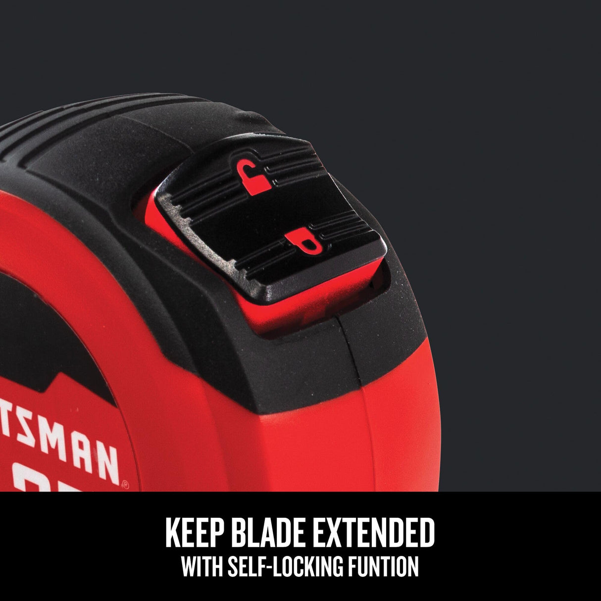 CRAFTSMAN 25-Ft Tape Measure with Fraction Markings, Retractable, Self-Locking Blade (CMHT37225) Craftsman