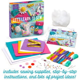 Craft-tastic — Let's Learn to Sew — Craft Kit — Includes Step-by-Step Instruction Book, Reusable Supplies to Teach Basic Sewing Stitches, Embroidery Craft-tastic