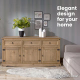 Furniture Dash Solid Wood Buffets & Sideboards 65.9" W, 16.9" D, 31.6" H - Kitchen Storage Cabinets, Buffet Cabinet with Storages, Bar Liquor Furniture Dash