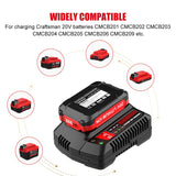 Energup 2Pack Replacement Craftsman V20 Craftsman 20V Lithium Battery and Charger Kit for CMCB202 CMCB204 CMCB206 CMCB201 CMCB100 CMCB124 Included a energup