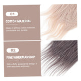 VILLCASE 1 Set Braid Suit Pre-Cut gnome Beard Gnome Doll Nose Arts and Crafts kit fursuits DIY gnome kit Mini Unfinished Wooden Balls mrs Cute Beards VILLCASE