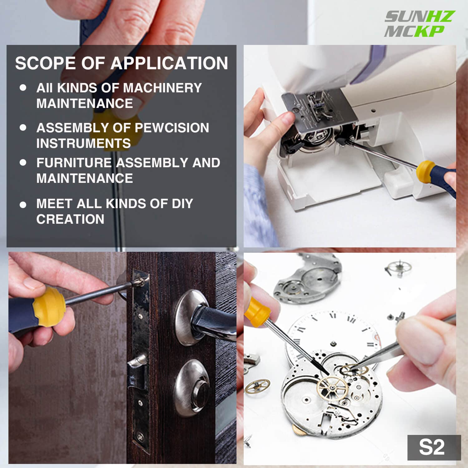 SUNHZMCKP Magnetic Screwdriver Set 66-Piece, S2- Alloy Tool Steel, Includes Slotted/Phillips/Torx Mini Precision Screwdriver, Replaceable Screwdriver - WoodArtSupply