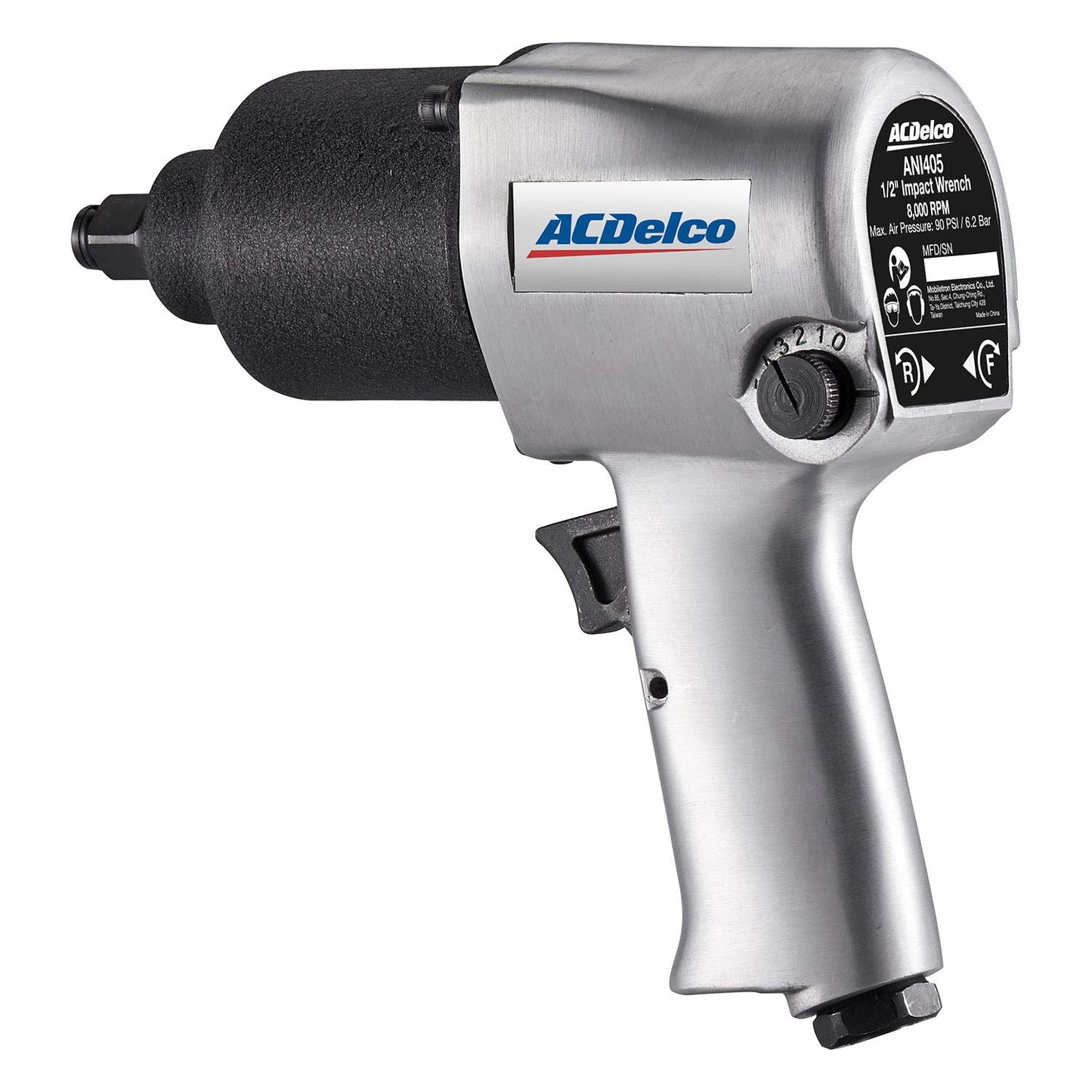 ACDelco ANI405A Heavy Duty Twin Hammer ½” 500 ft-lbs. 5-Speed Pneumatic Impact Wrench Tool Kit - WoodArtSupply