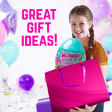 GirlZone Egg Surprise Mermaid Sparkle Slime Kit, 39 Pieces to Make Glow in The Dark Slime with Glitter Slime Add Ins, for Girls 8-12 GirlZone