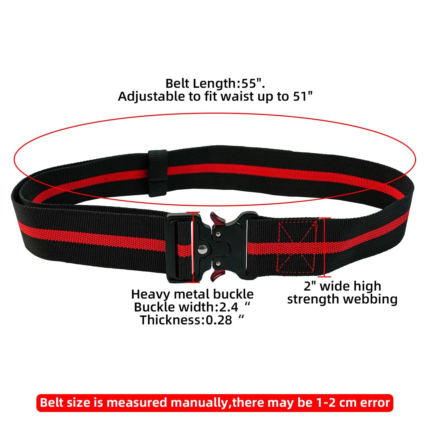 KUNN Carpenter Pouch Durable 10-Pocket Tool Belt with Hammer Loop,Tape Clip,Nail Tool Bag,Heavy Duty Quick Release Metal Buckle Tool Belts for KUNN