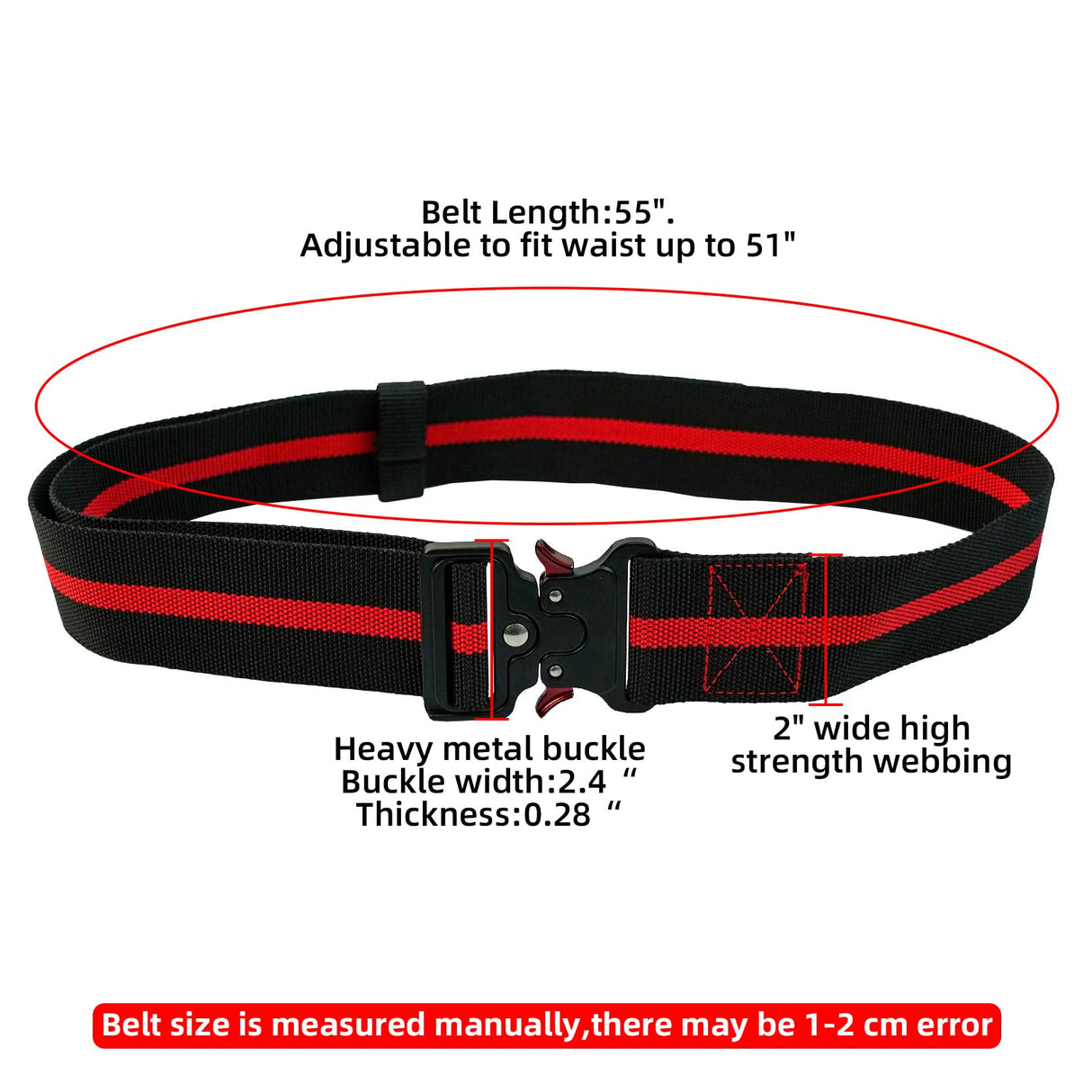 KUNN Carpenter Pouch Durable 10-Pocket Tool Belt with Hammer Loop,Tape Clip,Nail Tool Bag,Heavy Duty Quick Release Metal Buckle Tool Belts for KUNN