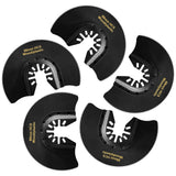 5-Piece High Carbon Steel Oscillating Saw Blade Set - 88mm Blades for Cutting Wood,Soft Metal,and Plastic - Quick Release Blades Compatible with RRRPIO