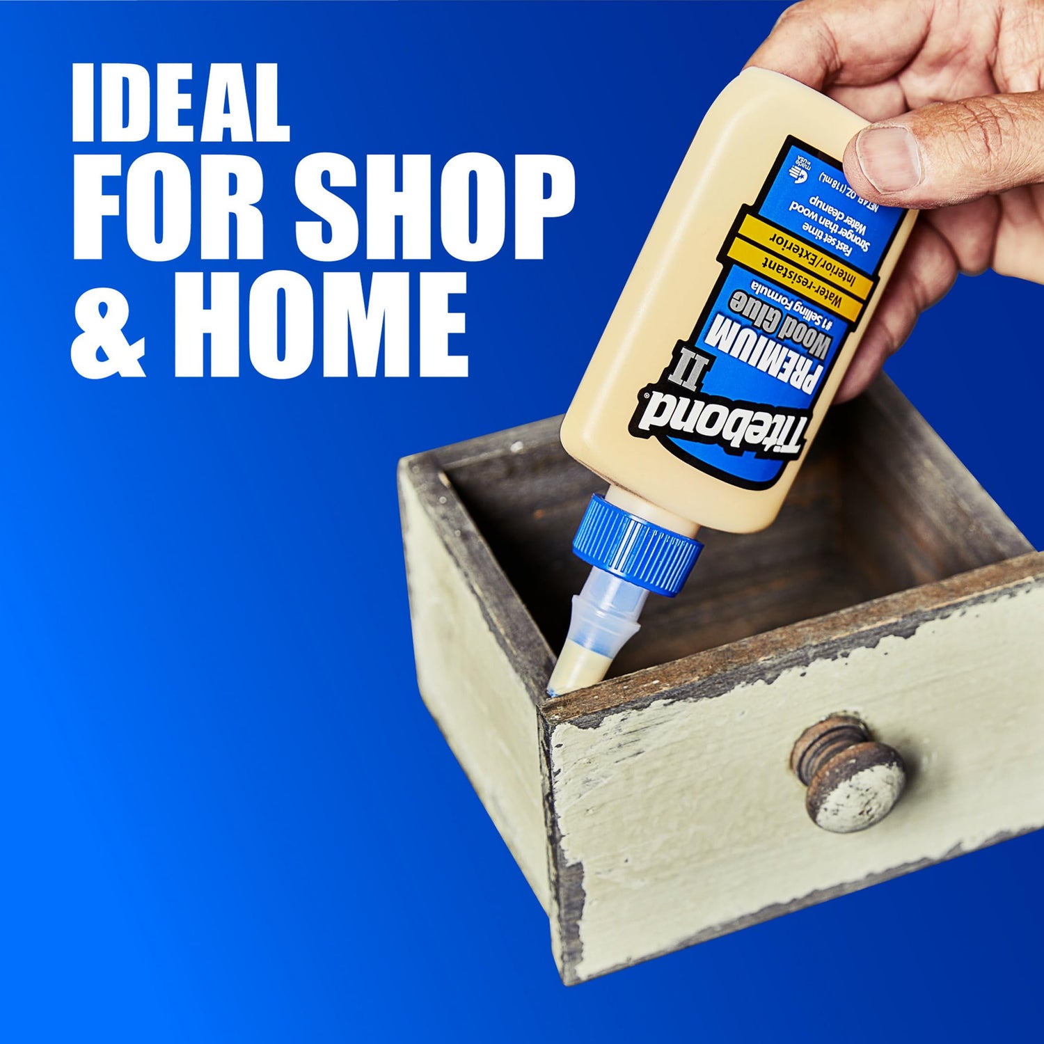 Titebond 5004 II Premium Wood Glue, 16-Ounces,Honey Cream Titebond