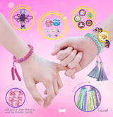 Friendship Girls Bracelet Making Kit - DIY Bracelet Kits Kids Toys Girls Gifts Ideas Ages 6 7 8 9 10 11 12 Year Old Birthday Present for Teen Girl COO&KOO