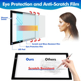 Dorhui Bright Pad Go, A4 Light Pad for Tracing & Weeding Vinyl, LED Copy Board Light Tracing Box Ultra-Thin Adjustable USB Power for Cricut Vinyl Dorhui