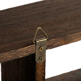 Frcctre Rustic Shadow Box Display Shelf, 9 Compartments Wood Hanging Display Shelf Floating Shelf, Multi-Slot Wall Mounted or Freestanding Farmhouse Frcctre