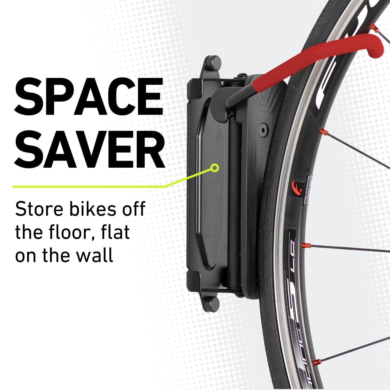 Vibrelli Swivel Bike Wall Mount - Bike Hanger - Vertical Bike Rack - Bike Hangers for Garage - MTB Mountain Bike Wall Mount Bike Rack - Bicycle Vibrelli