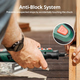 DEPSTECH Cordless Rotary Tool Kit, 8V 2.0Ah Rechargeable Battery, 30000RPM 5-Speed Multi Power Carving Tools, 127Pcs Accessories, Shield Attachment, DEPSTECH