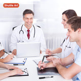 Shuttle Art RollerBall Pens, 25 Pack Black Fine Point Roller Ball Pens, 0.5mm Liquid Ink Pens for Writing Journaling Taking Notes School Office Shuttle Art