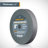 POWERTEC 15523 Bench and Pedestal Grinding Wheels, 8 Inch x 1 Inch, 5/8 Arbor, 150 Grit, Aluminum Oxide Bench Grinder Wheel for Bench Grinder, 1 Pack POWERTEC